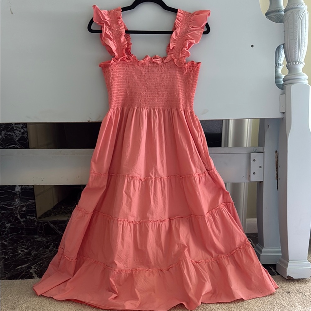 Ruffled Pink Sleeveless Dress